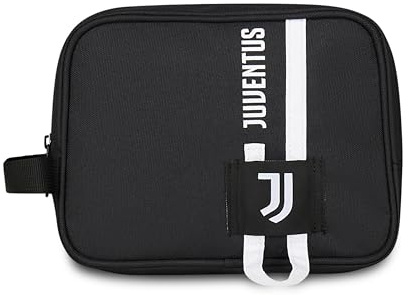 Seven Pochette Juventus Ragazzi, Bianco Nero, Con Maniglia in Nastro, Organizer da Viaggio, Tempo Libero