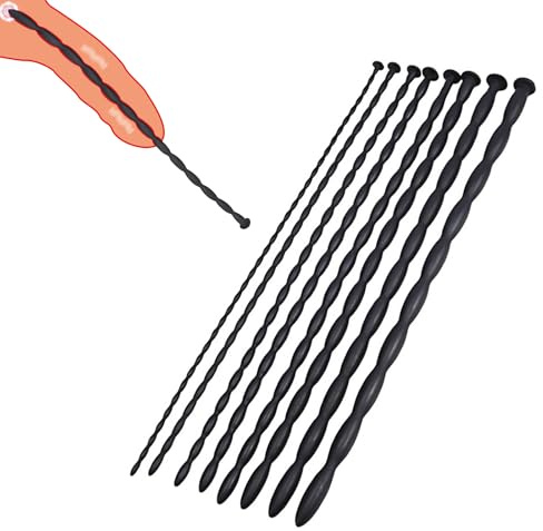 Qiyasex Dilator Silikon Penis Plug,HarnröHren Dilatatoren Katheter HarnröHre Penis Dilatatoren FüR Prostata Massage,Sm Sex Spielzeug FüR Die MäNner Solo Paket FüR AnfäNger Bis Fortgeschrittene(8pcs)