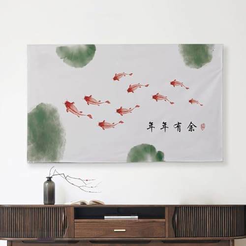 Ländlicher Stil Blumen Bedruckter Tv-staubschutz Für Den Innenbereich, 55 Zoll 65 Zoll Tv-abdeckung, Led-lcd-flachbildfernseher, Wandmontage, Staubdicht, Wasserdicht, Tv-abdeckun(Size:30/32IN,Color:B)