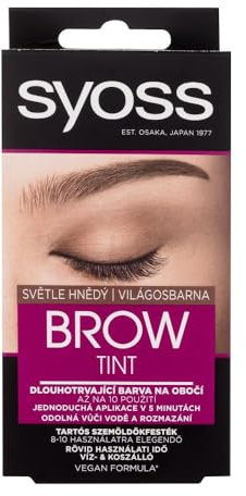 Syoss Brow Tint Light Brown, Pack of 1, 10 ml,