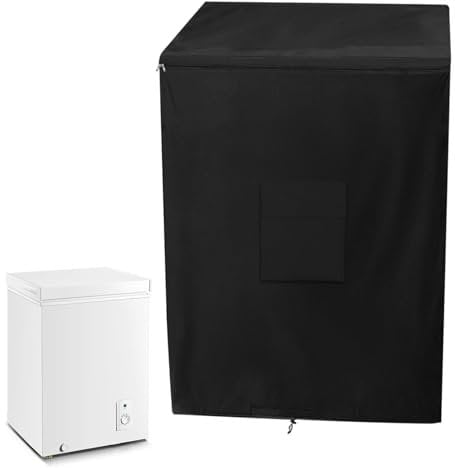 Freezer Cover - Waterproof Chest Freezer Dust Cover | Home Appliance Outdoor Protector Oxford Fabric for Family, Friends, Neighbors