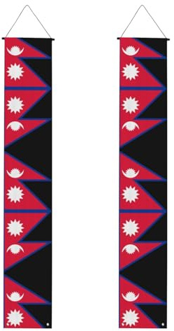 Dekoratives Banner mit Nepal-Flagge, kann drinnen oder draußen verwendet werden, ein Muss für Abschlussfeiern und Abschlussfeiern