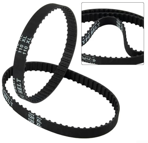 Gummi Zahnriemen XL Serie 100XL 110XL 120XL 130XL 140XL 037 Modell geschlossene Schlaufe 10mm Breite 15 Zoll Teilung Trapezzahnprofil für Antriebsanwendungen (110XL)