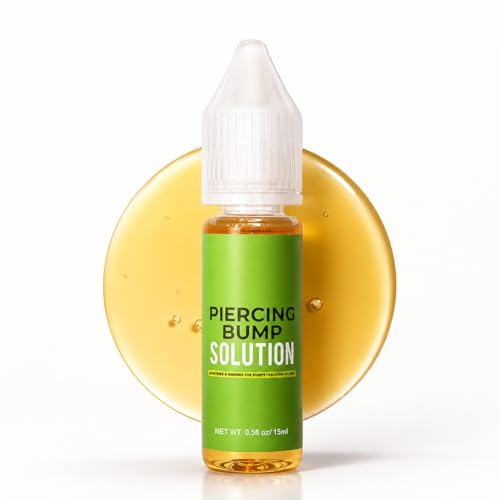 Piercing Spray Pflege Lösung Piercing Bump Piercing Desinfektionsmittel Aftercare für Bauchnabelpiercing, Nippelpiercing Industrial Piercing 15ml