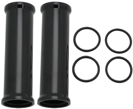 Stivali ammortizzatori Adatto per Harley Sportster XL 1200 883 Iron Roadster Motociclo 180MM Soffietto forcella anteriore Copertura(Black)