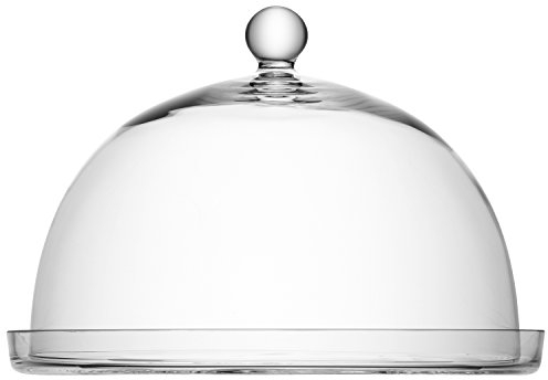 LSA International Vienna Plate & Dome Ø33/Ø30 H22.5cm Clear| 1 Unit | Mouthblown & Handmade Glass | VI03