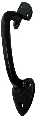 Kirkpatrick 3603 7 1/2-inch Door Pull Handle Black Iron