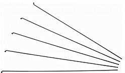 DT Swiss Competition Schwarze Speichen 14/15 g = 2/1,8 mm Box 500, 290 mm