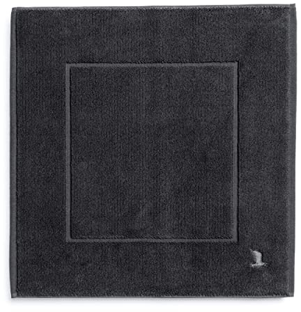 möve Superwuschel Badteppich 60 x 60 cm aus 100% Baumwolle, dark grey