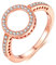 Presentski Zirkonia Ring Silber 925 Rose Gold Ring für Ewigkeit Frauen Damen Mädchen