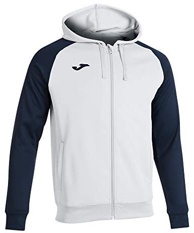 Joma 101967.203.L Giacca con Cappuccio Academy IV, Navy - Bianco