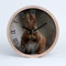 Tulup Holzuhr ⌀ 25cm Modern Runde Dekoration Uhr Holz Wanduhr Stille Uhren Schwarze Uhrzeiger - Eichhörnchen