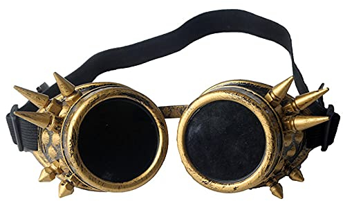 WQZYY&ASDCD Sonnenbrille Herren Damen Steampunk Unisex Coole Mann Dame Schweißbrille Cosplay Retro Brille Brille-003-Y_