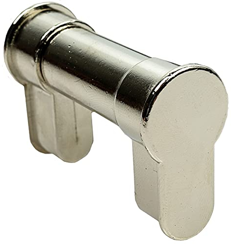 FELGNER UniBlind Blindzylinder | Schlüsselloch Abdeckung Schloss Schließzylinder für Türschloss - individuell verstellbar - 50 mm bis 76 mm Länge - vernickelt
