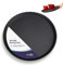 Volila Black Round Non Slip Tray - 45 cm (1 Pack) for Serving Food and Drinks - Dishwasher Safe, Perfect for Parties, Gatherings, Bars, Restaurants and Home