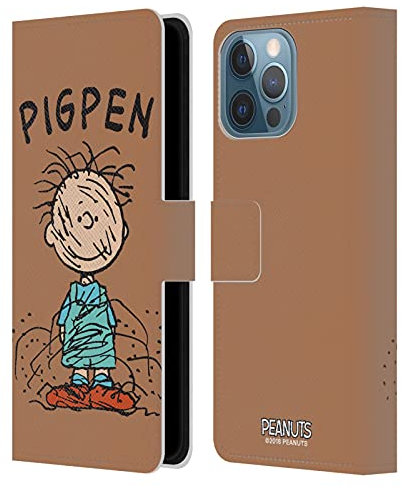 Head Case Designs Offizielle Zugelassen Peanuts Pigpen Persöhnlichkeiten Leder Brieftaschen Handyhülle Hülle Huelle kompatibel mit Apple iPhone 13 Pro Max