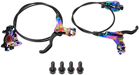 Akozon Fahrrad Vorwärtsrichtung Scheibenbremse, HB-875 Hydraulische Scheibenbremse für Mountainbike Bremsen Links hinten/rechts vorne (bunt) Bremse Vorwärtsbremse Kit Linke und rechte