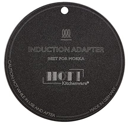 HOT!Kitchenware Induktions-Adapterplatte, für Espressokocher, 100% Made in Germany, Größe:12 cm