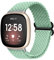 Vozehui Solo Tressé Boucle Bracelet Compatible avec Versa Sense/Fitbit Versa 3, Réglable en Nylon Souple Stretchy Sport de Remplacement Dande pour Fitbit Versa 3/Versa Sense Bracelet