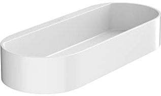 hansgrohe WallStoris - Cestino portaoggetti, cestino doccia senza forare, scatola porta oggetti bagno, organizer bagno, accessori bagno, bianco opaco, 27913700