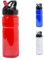 TIENDA EURASIA® Botella de Agua, 650 ml, Tapon a Rosca con Asa de Transporte y Dispensador Abatible, Bidon para Ciclismo, Camping, Gimnasio, Oficina, Color Rojo