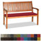 Orumrud Bankauflage Stuhlkissen Bankkissen mit Krawatte Waschbar,80x30x5cm,1 2 3 4-Sitzer Sitzkissen rutschfeste Auflage für Gartenbank,Küche,Terrasse Innen und Außenbereich，Dicker Leinenstoff,Rot