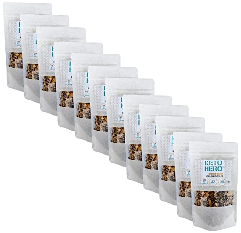 KETO-HERO® Kickstart Granola + 20% belgische dunkle Schokoladentropfen - KETO-Proof - Vegan - Protein