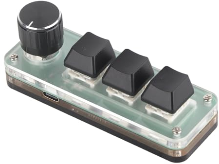 Bewinner OSU Hot Swap Game Keyboards, USB-kabelgebundene Mechanische RGB-Tastatur mit 3 Vollständig Programmierbaren Tastenschaltern und 1 X Programmierbare Tastatur für