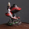 SKILBEAIA Mushroom Backflow Räucherstäbchenbrenner mit 30 Räucherstäbchen, Cottagecore Decor Cute Waterfall Räucherstäbchenhalter 20 Upgraded Waterfall Räucherkegel, Pinzette, Matte für Home Office