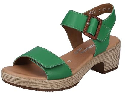 Remonte Femme D0N52 Sandale à Talon, Applegreen / 52, 40 EU