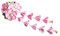 minkissy Japanese Hair Accessories Floral Hair Pins Vintage Kimono Flower Hair Clip Kimono Hair Accessories Kanzashi Hair Ornament Pink Hair Clips Kimono Flower Hairpins Manual Orchid Cloth