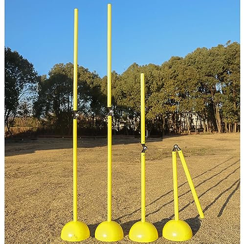 Pali da slalom, pali da calcio Verde giallo plastica calcio segno palo, Attività all'aperto Partito Corso Giochi Attrezzature, Sport Coaching bastoni per migliorare l'agilità velocità ( Color : Yellow