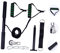Happyyami 1 Satz Fitness-kit LAT Krafttrainer Fitness-riemenscheiben-Set Fitness Arm Trainer Trainingsbänder Zubehör Für Widerstandsbänder Fitness-Bands Armkrafttrainer Kabel Werkzeug Metall