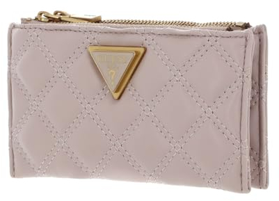 Guess Giully SLG Double Zip Coin Purse Light Beige, Beige Claro