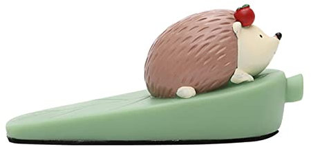 Niedlicher Tier-Türstopper, Kollisionsschutz, Winddicht, Verhindert Verrutschen, Lustiger Dekorativer Keil-Türstopper (Igel)