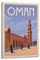 GLJXFP Vintage-Reiseposter, Oman-Poster, dekoratives Gemälde, Leinwand, Wandposter und Kunstdruck, modernes Familienschlafzimmer-Dekor-Poster, 20 x 30 cm