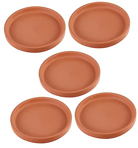 Milisten Bandeja para Macetas 5 Tapetes De Cerámica Protector De Suelo Fácil De Limpiar