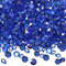 TOAOB 5000 Stück 4.5 mm Blau Acryl Kristalle Diamanten Tischstreuer Konfetti Klare Strasssteine für Tischdekoration Hochzeit Braut Dekoration Vasenperlen