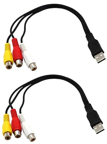 TINEASUR Cavo Tv Domestico Prese Femmina Adattatore Usb 3 Connettori Audio Video Cavo Connettore Per Tv Computer Ecc