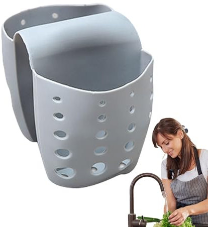 Sink Sponge Holder - Saddle Sink Drain Strainer, Drain Storage Rack | Compact and Versatile Dish , Food Catcher Basket for Drying, Drainer