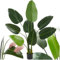 tectake® Pianta Artificiale Strelitzia, Foglie Dettagliate in Plastica PEVA, Vaso Stabile, Decorazione per Soggiorno, Ufficio e Interni, Facile da Pulire - 120 cm