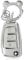 ZVRSUA Coque de Clé de Voiture pour Audi，Joli Porte Clé Voiture en Argent Incrusté de Diamants，Accessoire Voiture Compatible avec Audi A3 S3 / A4 S4 RS4 / A6 S6 RS6 / Q7 / TT TTS / R8 (Argent)