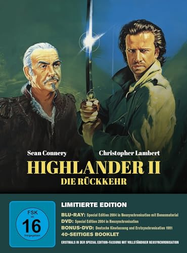 Highlander 2 - Die Rückkehr - Mediabook - Limited Edition (Blu-ray+DVD)