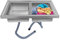 Fregadero doble, 80 x 50 x 15,5 cm, de acero inoxidable, se puede utilizar ampliamente en casas, restaurantes, lavanderías
