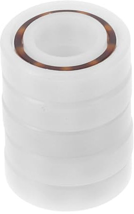 ULTECHNOVO 5 Stück Kunststofflager Rillenlager Kleines Lager Ersatz Kugellagerteile Tiefe Kugellager Lager Zum Austauschen Praktisch Plastik Rollenkugellager Wälzlager Rad Glas Weiß