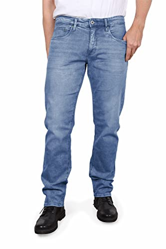 Denver Fashion Herren 5-Pocket-Jeans Straight Fit Denim/Jeans clean wash gerade lang