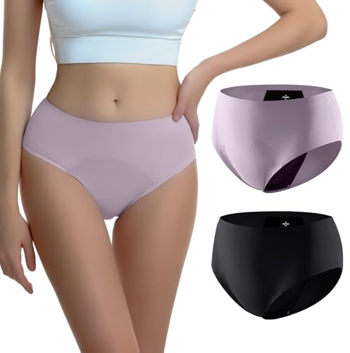 Carer Culotte Menstruelle Femme 70ml – Haute Absorption pour Flux Abondant sous-vêtement Menstruel Légère avec Coupe Parfaite, Slip Super Confortable et Élégant pour Règles et Légère Incontinence S
