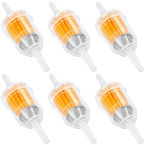 8 Stück Kraftstofffilter Diesel, Benzinfilter 8mm / 6mm, Kraftstofffilter Universal Benzinfilter Motorrad Rasenmäher Auto Moped Roller