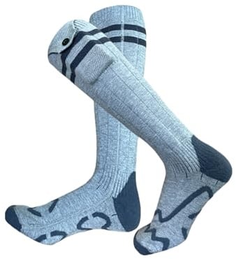 Elektrische Thermostrümpfe – Batteriebetriebene Beheizte Schuhe, 4 Temperaturzonenkontrollen, Radbekleidung Für Winterwanderungen, Outdoor-Ausrüstung Für Kaltes Wetter | Wärmendes Accessoire Für Männe
