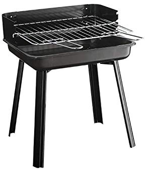 Griglia portatile a carbonella in acciaio inox per barbecue da esterno, design pieghevole per kebab, ideale per il campeggio in cortile, facile da trasportare, perfetto per tailgating